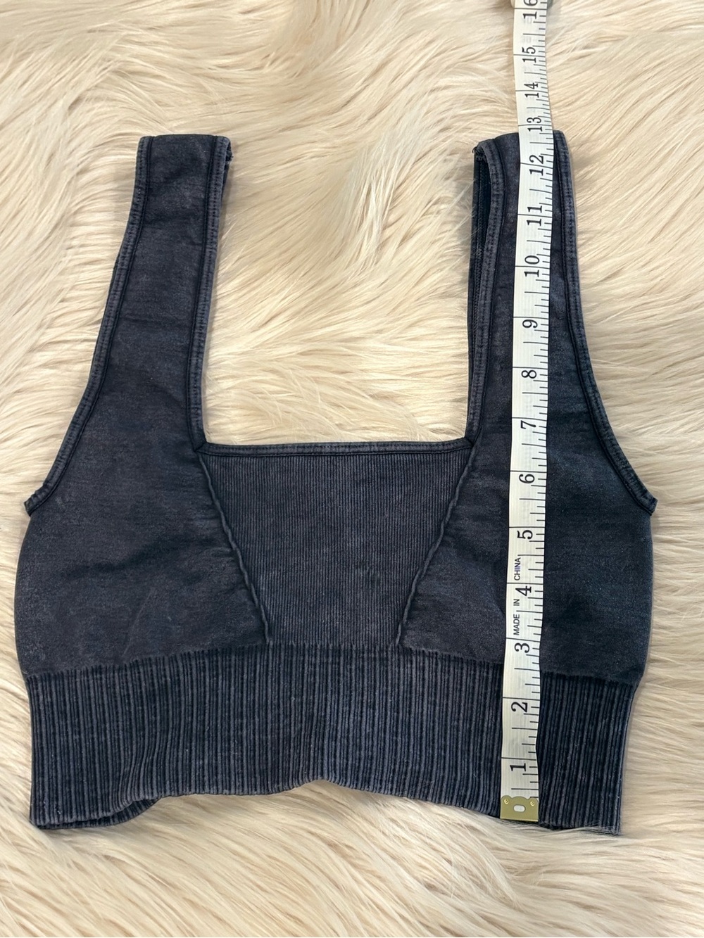 FREE PEOPLE Good Karma Square Neck Bra Crop Top XS/S - Picture 10 of 10